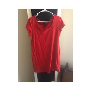 Red t-shirt dress